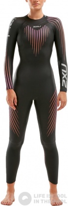 Neoprenanzug Damen 2XU P:1 Propel Wetsuit Women Black/Sunset Ombre