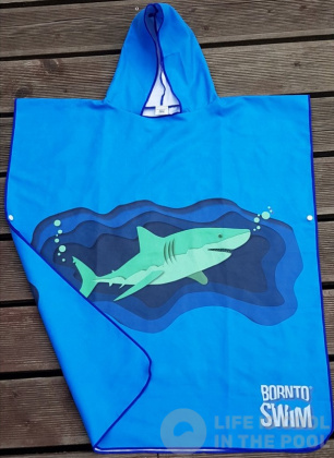 Poncho BornToSwim Shark Poncho Junior Blue