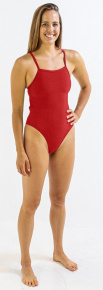 Damen-Badeanzug Finis Skinback Solid Red