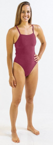 Damen-Badeanzug Finis Skinback Solid Cabernet