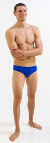 Badehose Herren Finis Brief Solid Blueberry