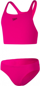 Badeanzug Mädchen Speedo Essential Endurance+ Medalist 2 Piece Girl Electric Pink Badeanzug Mädchen Speedo Essential Endurance+ Medalist 2 Piece Girl Electric Pink