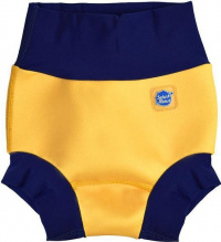 Schwimmanzug für Babys Splash About New Happy Nappy Yellow/Navy