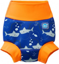 Schwimmanzug für Babys Splash About New Happy Nappy Shark Orange
