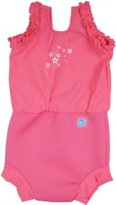Schwimmanzug für Babys Splash About Happy Nappy Costume Pink Blossom