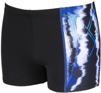 Badehose Herren Arena Infinite Stripe Short Black/Neon Blue/Multi