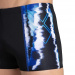 Badehose Herren Arena Infinite Stripe Short Black/Neon Blue/Multi