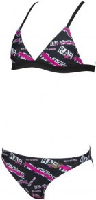 Badeanzug Mädchen Arena Meryl Triangle Two Pieces Junior Black/Multi Badeanzug Mädchen Arena Meryl Triangle Two Pieces Junior Black/Multi