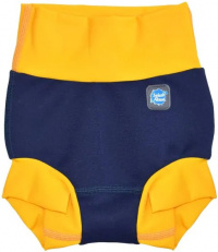 Schwimmanzug für Babys Splash About Happy Nappy Duo Navy/Yellow