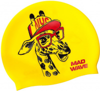 Schwimmkappe Kinder Mad Wave Giraffe Swim Cap Junior