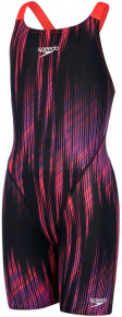Speedo Fastskin Endurance+ Openback Kneeskin Girl Black/Phoenix Red/Violet Speedo Fastskin Endurance+ Openback Kneeskin Girl Black/Phoenix Red/Violet