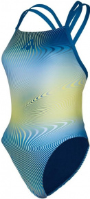 Damen-Badeanzug Aqua Sphere Essential Open Back Multicolor/Blue