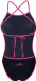 Damen-Badeanzug Aquafeel Neon Stripes Mini-Crossback Multi