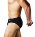 Badehose Herren Swimaholic Brief Black/Grey