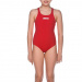 Trainingsbadeanzug Mädchen Arena Solid Swim Pro junior red