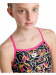 Badeanzug Mädchen Arena Girls Swimsuit Lightdrop Back Allover Freak Rose/Black/Multi