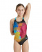 Badeanzug Mädchen Arena Girls Swimsuit Swim Pro Back Placement Black/Martinica