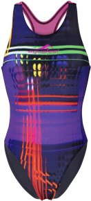 Damen-Badeanzug Aquafeel Neon Stripes Aquafeelback Multi