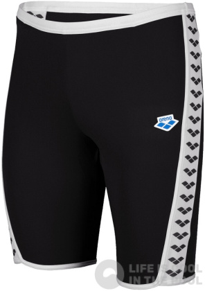 Arena Icons Swim Jammer Solid Black/White