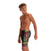 Badehose Jungen Speedo Digital Panel Jammer Boy Black/Volcanic Orange/Green/Yellow