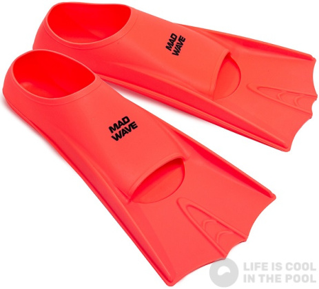 Schwimmflossen Mad Wave Flippers Training Fins Red