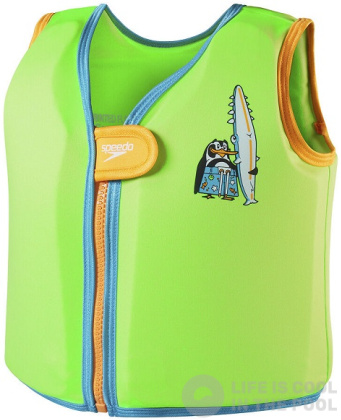 Schwimmveste Kinder Speedo Character Printed Float Vest Chima Azure Blue/Fluro Green