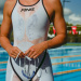 Wettkampf-Schwimmanzug Damen Finis HydroX Closedback White