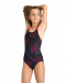 Badeanzug Mädchen Arena Girls Galactics Swimsuit Swim Pro Back Black/Freak Rose