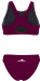 Damen-Badeanzug Aquafeel Racerback Bordeaux