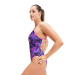 Damen-Badeanzug Speedo Allover Digital Lattice Back Hyper Lights Black/Cobalt/Indigo Glow/Orchid