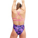 Damen-Badeanzug Speedo Allover Digital Lattice Back Hyper Lights Black/Cobalt/Indigo Glow/Orchid