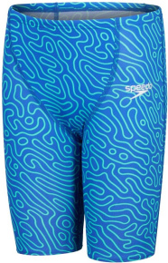 Speedo Fastskin Endurance+ High Waisted Jammer Boy Cobalt Pop/Green Glow Speedo Fastskin Endurance+ High Waisted Jammer Boy Cobalt Pop/Green Glow
