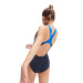 Badeanzug Mädchen Speedo Digital Placement Splashback Girl Navy/Cobalt Pop/Blue/Orchid/Pink