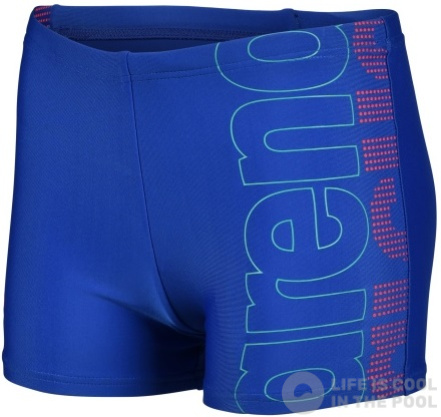 Badehose Jungen Arena Boys Swim Short Graphic Royal/Fluo Red