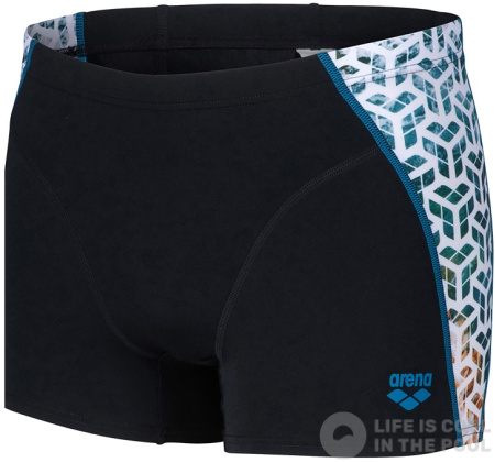 Arena Planet Water Swim Shorts Black/White Multi