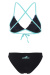 Damenbikini Aquafeel Flash Sun Bikini Black/Blue