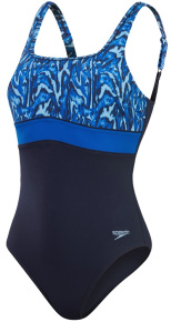 Speedo Shaping ContourEclipse Printed 1 Piece Pure Blue Speedo Shaping ContourEclipse Printed 1 Piece Pure Blue
