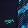 Speedo Hyperboom Panel Aquashort Boy True Navy/Harlequin Green/Picton Green