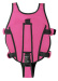 Schwimmveste Kinder AquaKiddo Swim Vest Pink