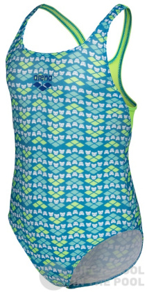 Arena Friends Swimsuit Swim Pro Girls Soft Green/Multi