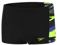 Speedo Hyper Boom Panel Aquashort Boys Black/Yellow Speedo Hyper Boom Panel Aquashort Boys Black/Yellow