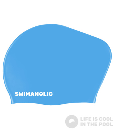 Kinderbadekappe für langes Haar Swimaholic Long Hair Cap Junior