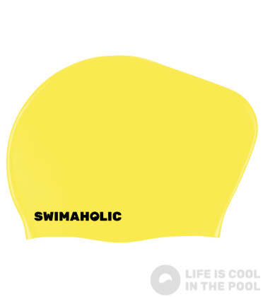 Kinderbadekappe für langes Haar Swimaholic Long Hair Cap Junior