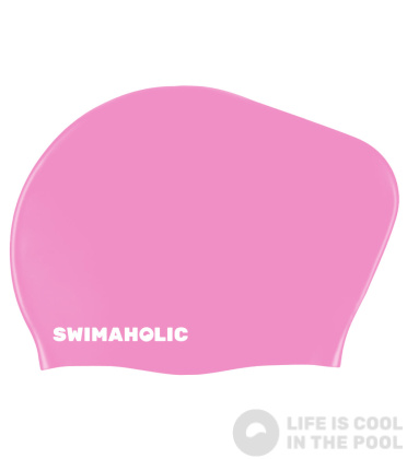 Kinderbadekappe für langes Haar Swimaholic Long Hair Cap Junior