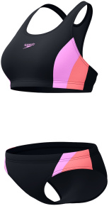 Speedo Colourblock Splice 2PC 2.0 Neon Violet Speedo Colourblock Splice 2PC 2.0 Neon Violet
