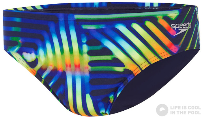 Speedo Allover Digital 8 cm Brief Pahala Geo/True Navy