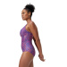 Speedo Shaping Printed V Neck 1 Piece Violet/Blue