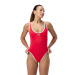 Speedo Solid Scoop 1 Piece Red/White