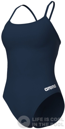 Arena Performance Solid Lace Back Navy/White