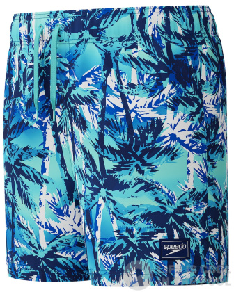 Speedo Digital Print 13 Watershorts Junior Navy